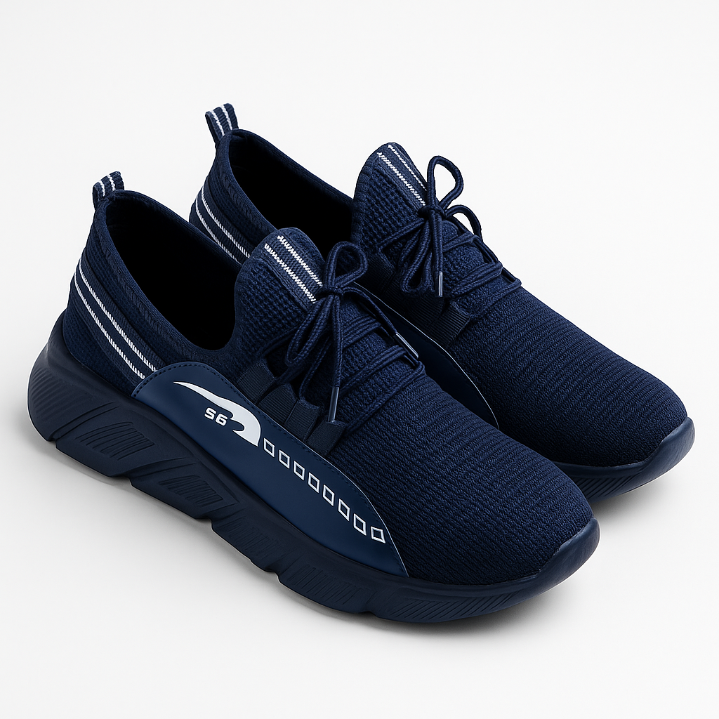 Men’s Blue SS Running Sneakers – Lightweight Breathable Casual Sports Shoes